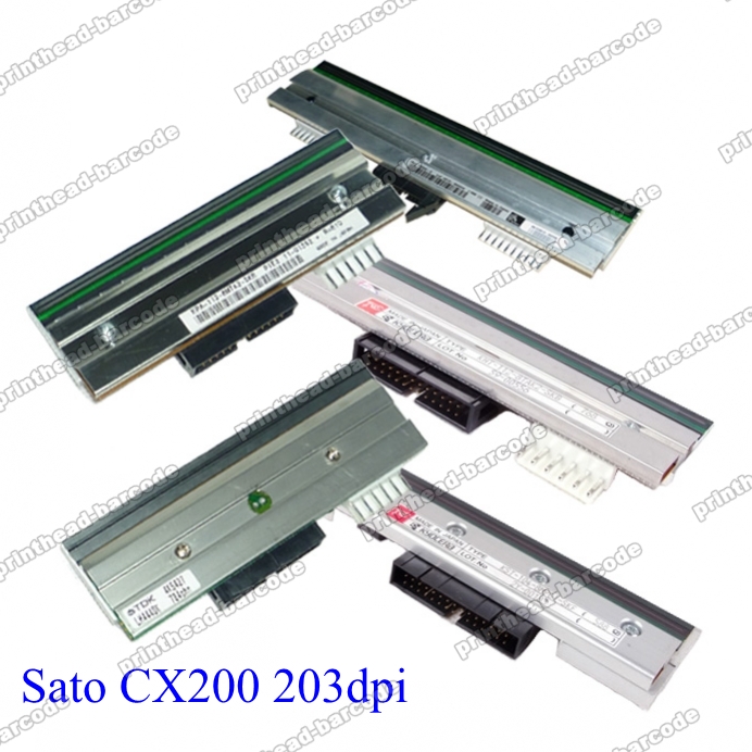 Original thermal printhead 14SC00101 for Sato CX200 203dpi - Click Image to Close